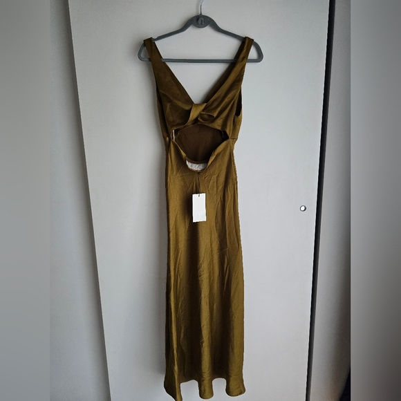 NWT Zara SATIN MIDI DRESS Size Small - Picture 10 of 12